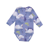 Long-sleeved bodysuit made of cotton (organic)